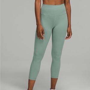 WUNDER TRAIN HIGH-RISE CROP 23" - Misty Glade, Size 6